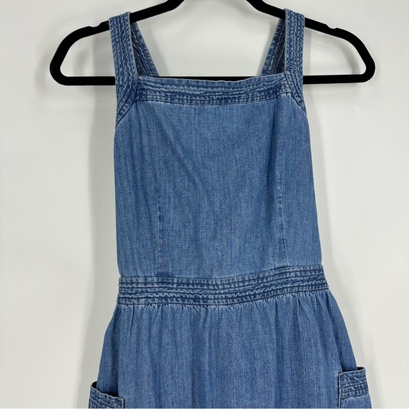Madewell Blue Denim Midi Dress - Picture 4 of 10